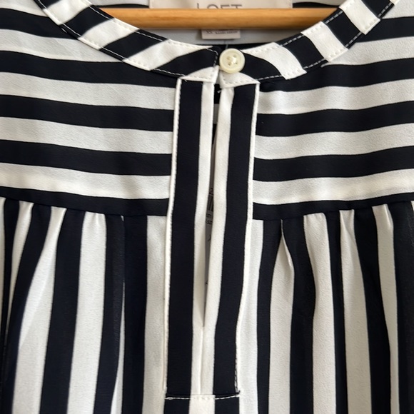 NWT navy and white striped tank. - Picture 6 of 6